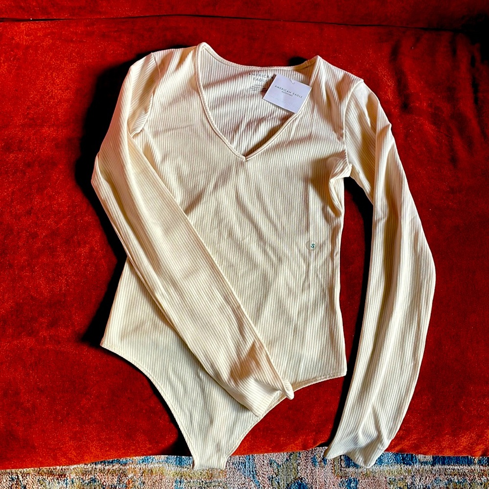 NWT ribbed AE thong bodysuit